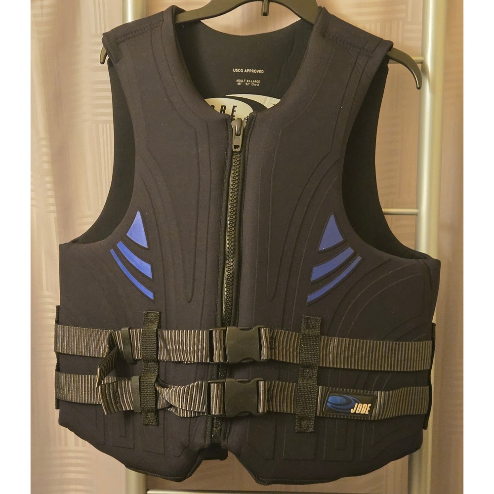Jobe USCG Approved Type III PFD Neoprene Ski Vest Black Blue Adult XXL 3032